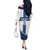 Custom Finland Football Off The Shoulder Long Sleeve Dress Suomen jalkapallomaajoukkue