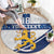 Custom Finland Football Round Carpet Suomen jalkapallomaajoukkue