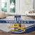 Custom Finland Football Round Carpet Suomen jalkapallomaajoukkue