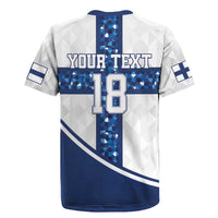 Custom Finland Football Rugby Jersey Suomen jalkapallomaajoukkue