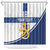 Custom Finland Football Shower Curtain Suomen jalkapallomaajoukkue