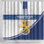 Custom Finland Football Shower Curtain Suomen jalkapallomaajoukkue