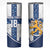 Custom Finland Football Skinny Tumbler Suomen jalkapallomaajoukkue