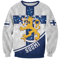 Custom Finland Football Sweatshirt Suomen jalkapallomaajoukkue