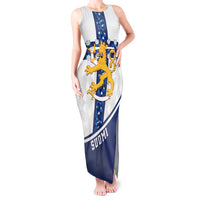 Custom Finland Football Tank Maxi Dress Suomen jalkapallomaajoukkue