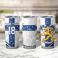 Custom Finland Football Tumbler Cup Suomen jalkapallomaajoukkue