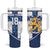 Custom Finland Football Tumbler With Handle Suomen jalkapallomaajoukkue