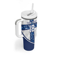Custom Finland Football Tumbler With Handle Suomen jalkapallomaajoukkue