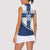 Custom Finland Football Women Sleeveless Polo Shirt Suomen jalkapallomaajoukkue