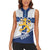 Custom Finland Football Women Sleeveless Polo Shirt Suomen jalkapallomaajoukkue