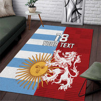 Custom British Lions Argentina Area Rug Unique Style - Wonder Print Shop