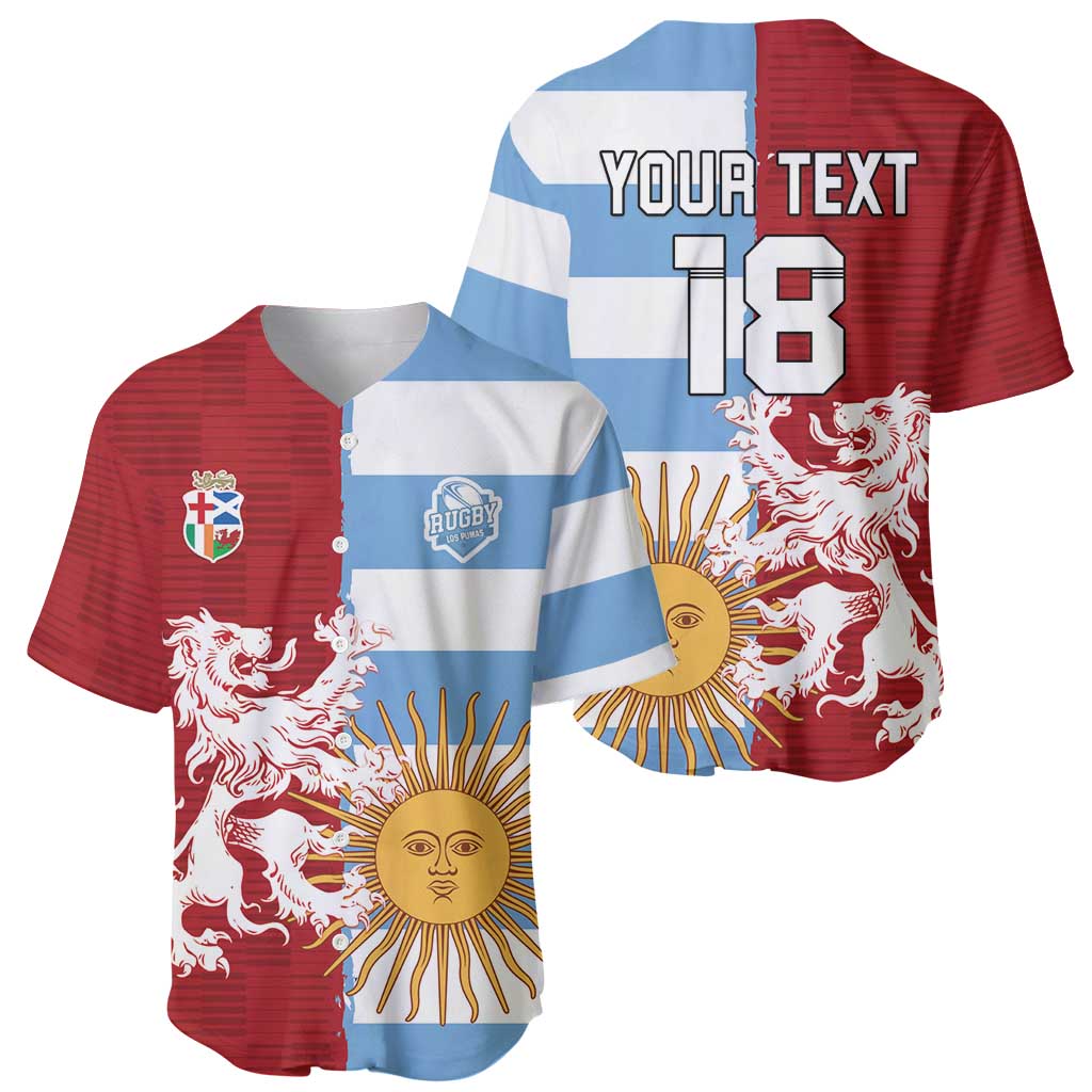 Custom British Lions Argentina Baseball Jersey Unique Style - Wonder Print Shop