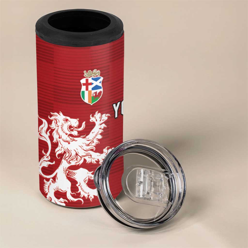 Custom British Lions Argentina 4 in 1 Can Cooler Tumbler Unique Style - Wonder Print Shop