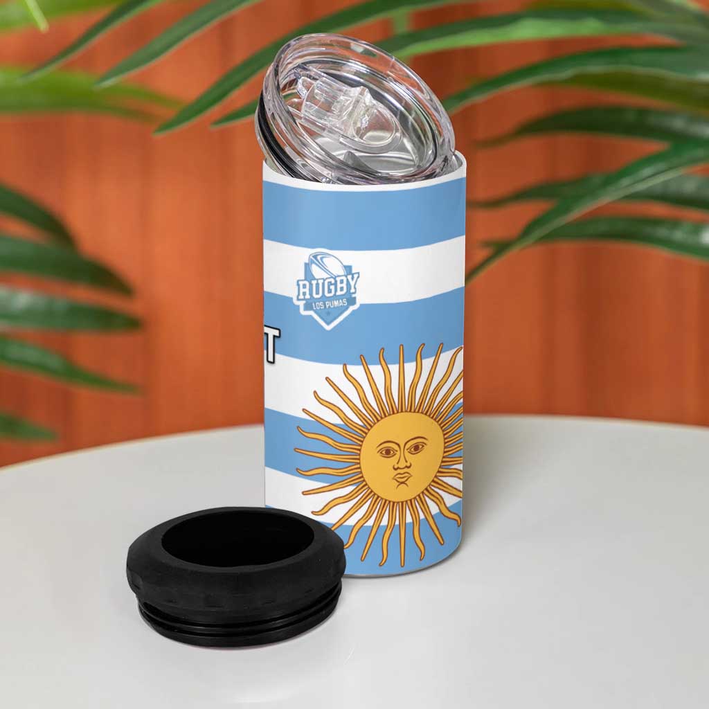 Custom British Lions Argentina 4 in 1 Can Cooler Tumbler Unique Style - Wonder Print Shop