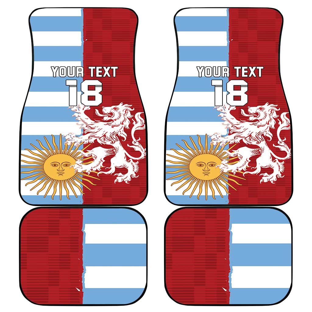 Custom British Lions Argentina Car Mats Unique Style - Wonder Print Shop