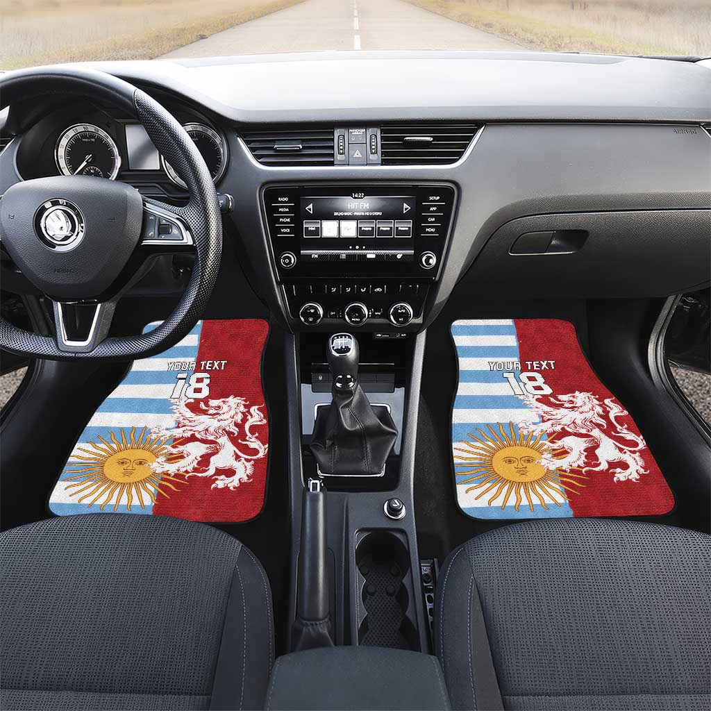 Custom British Lions Argentina Car Mats Unique Style - Wonder Print Shop