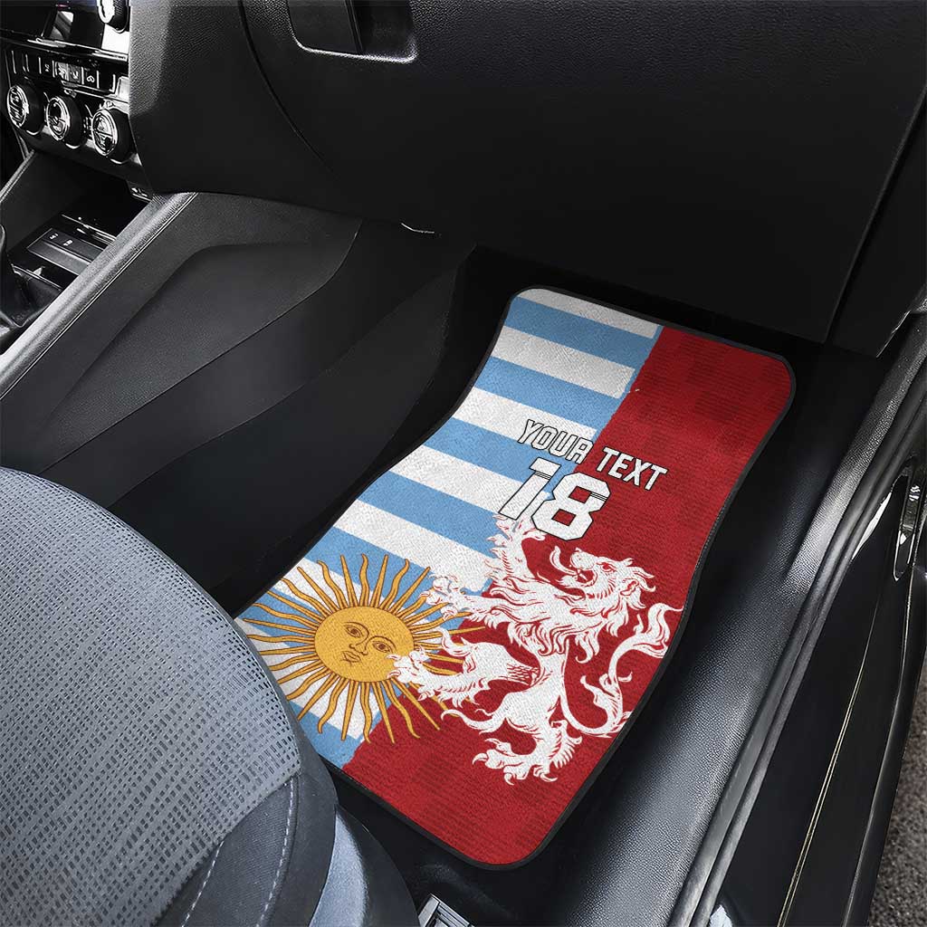 Custom British Lions Argentina Car Mats Unique Style - Wonder Print Shop