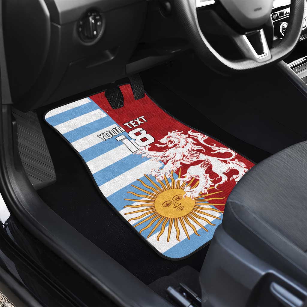 Custom British Lions Argentina Car Mats Unique Style - Wonder Print Shop