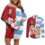 Custom British Lions Argentina Couples Matching Off Shoulder Short Dress and Long Sleeve Button Shirt Unique Style - Wonder Print Shop
