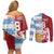 Custom British Lions Argentina Couples Matching Off Shoulder Short Dress and Long Sleeve Button Shirt Unique Style - Wonder Print Shop