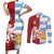 Custom British Lions Argentina Couples Matching Short Sleeve Bodycon Dress and Long Sleeve Button Shirt Unique Style - Wonder Print Shop
