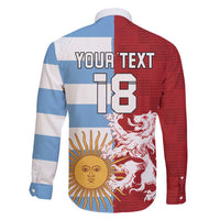 Custom British Lions Argentina Family Matching Long Sleeve Bodycon Dress and Hawaiian Shirt Unique Style - Wonder Print Shop