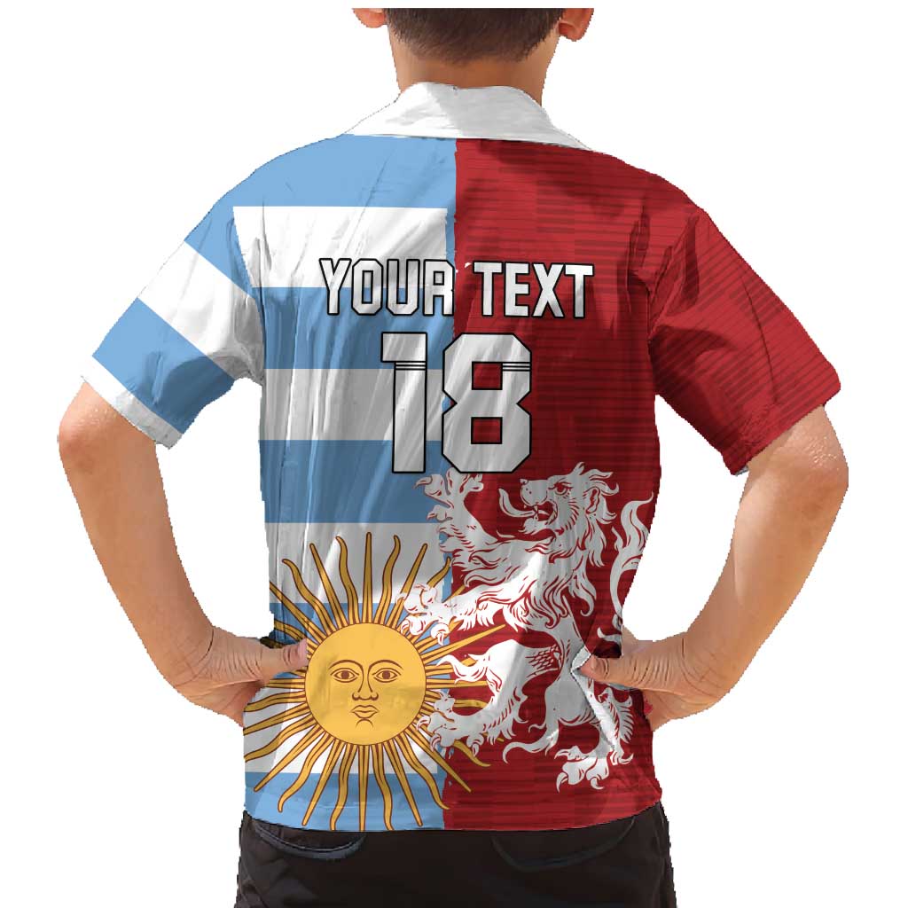 Custom British Lions Argentina Family Matching Mermaid Dress and Hawaiian Shirt Unique Style - Wonder Print Shop
