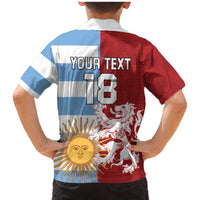 Custom British Lions Argentina Family Matching Mermaid Dress and Hawaiian Shirt Unique Style - Wonder Print Shop