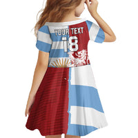 Custom British Lions Argentina Family Matching Off Shoulder Maxi Dress and Hawaiian Shirt Unique Style - Wonder Print Shop
