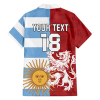 Custom British Lions Argentina Family Matching Puletasi and Hawaiian Shirt Unique Style - Wonder Print Shop
