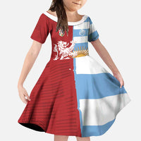 Custom British Lions Argentina Family Matching Summer Maxi Dress and Hawaiian Shirt Unique Style - Wonder Print Shop