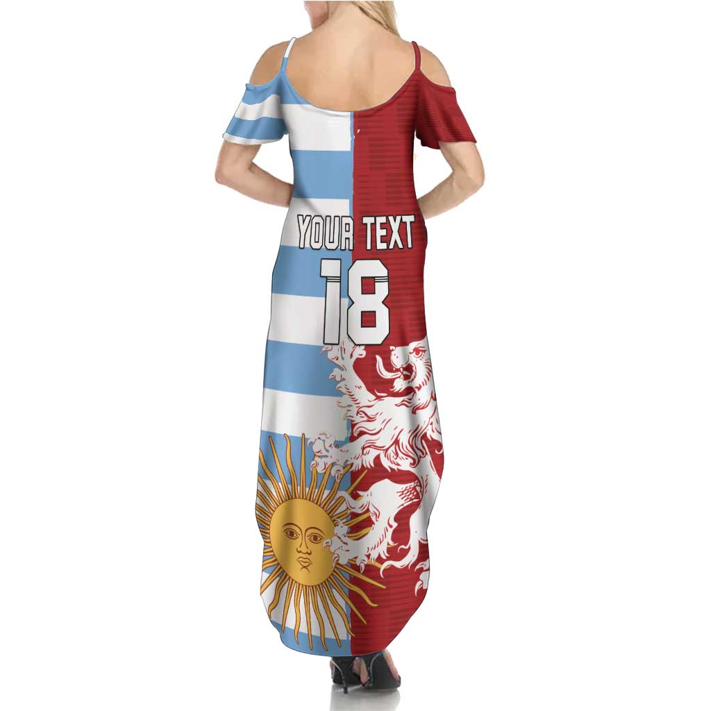 Custom British Lions Argentina Family Matching Summer Maxi Dress and Hawaiian Shirt Unique Style - Wonder Print Shop