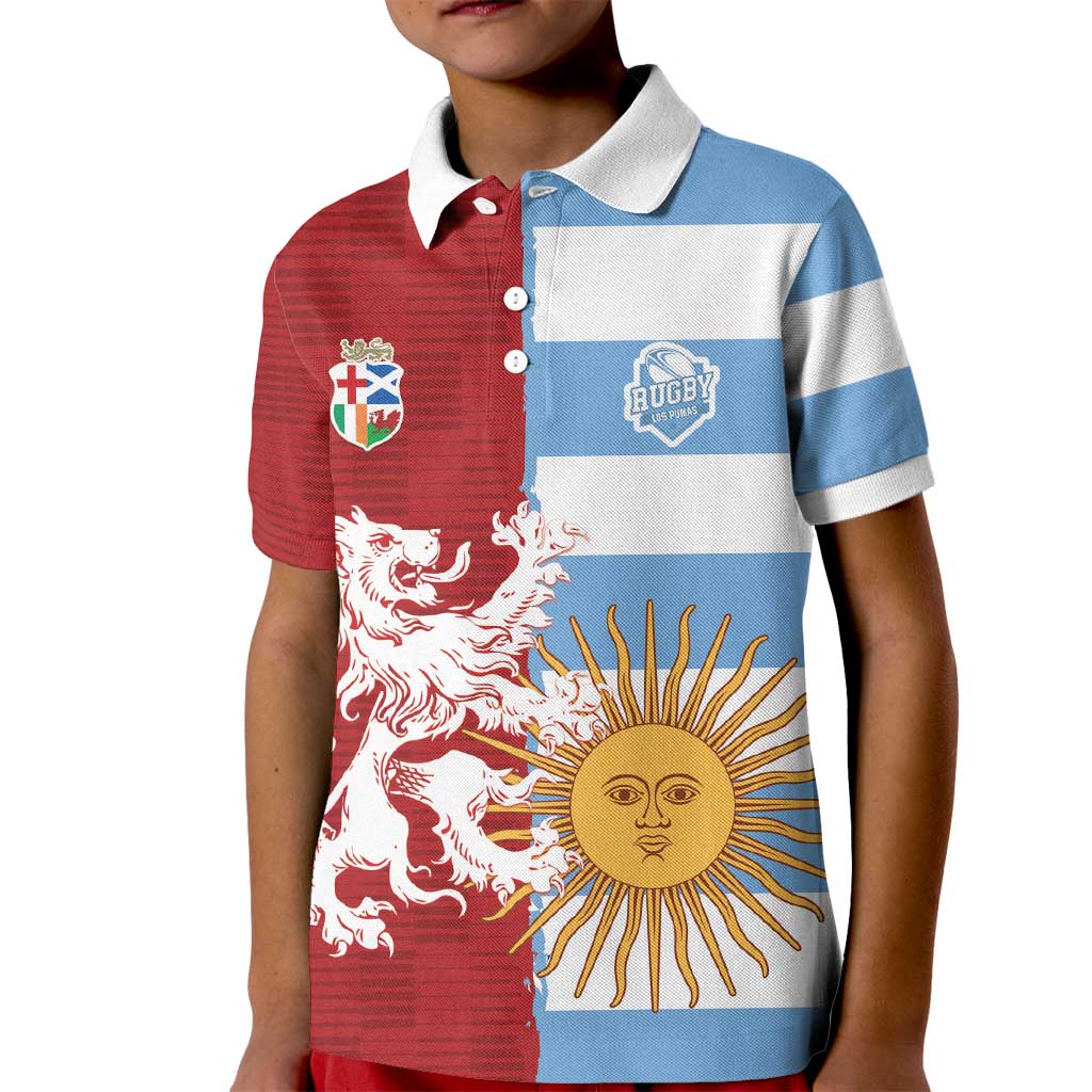 Custom British Lions Argentina Kid Polo Shirt Unique Style - Wonder Print Shop