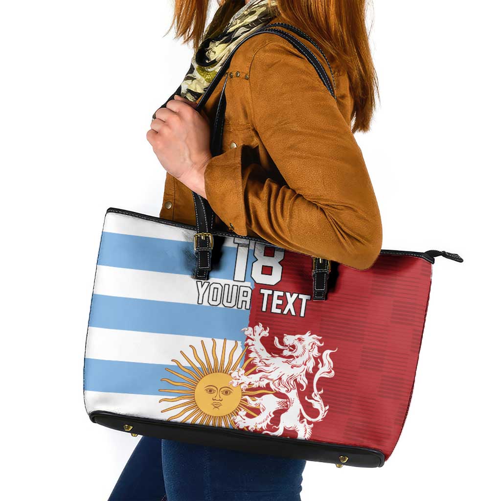 Custom British Lions Argentina Leather Tote Bag Unique Style - Wonder Print Shop