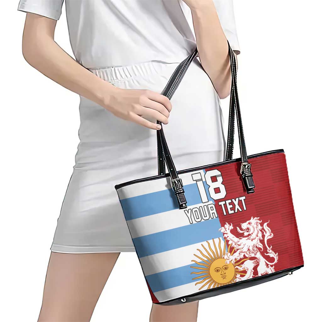 Custom British Lions Argentina Leather Tote Bag Unique Style - Wonder Print Shop