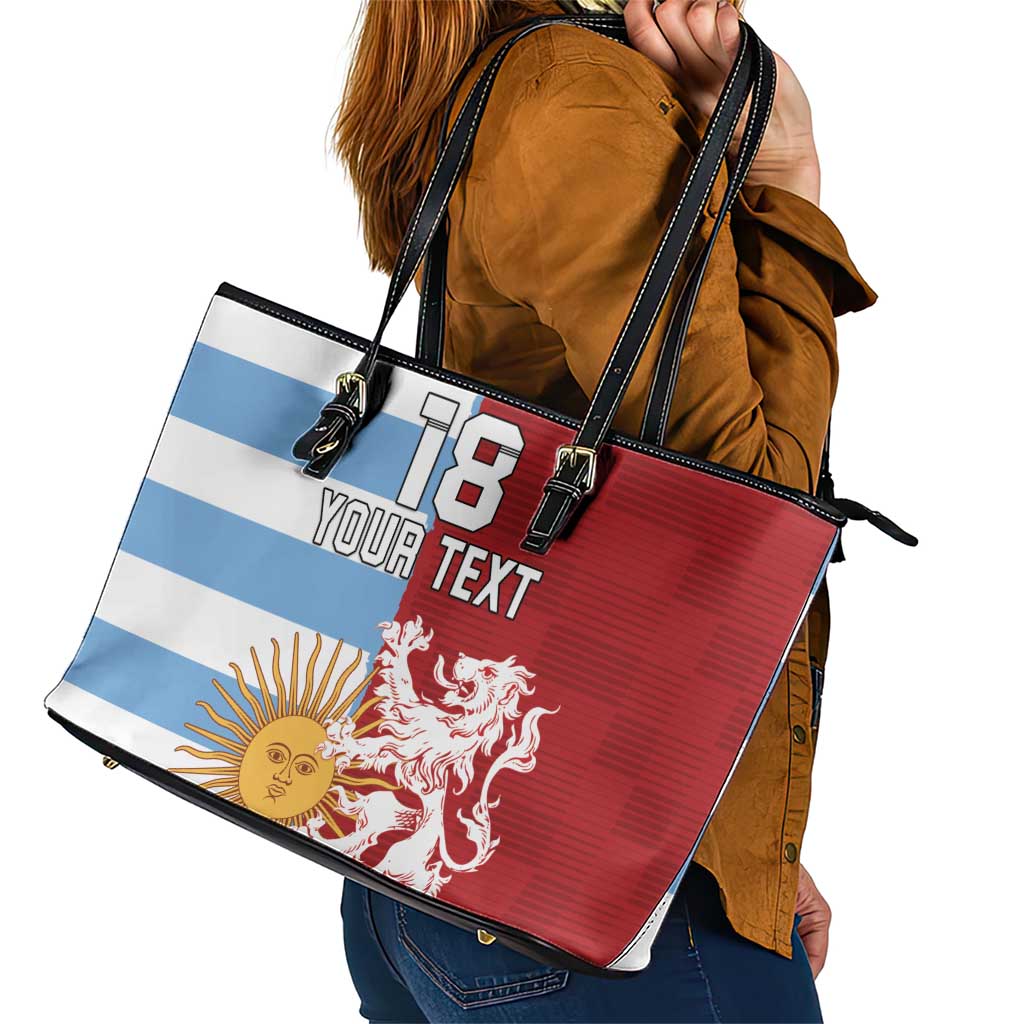 Custom British Lions Argentina Leather Tote Bag Unique Style - Wonder Print Shop