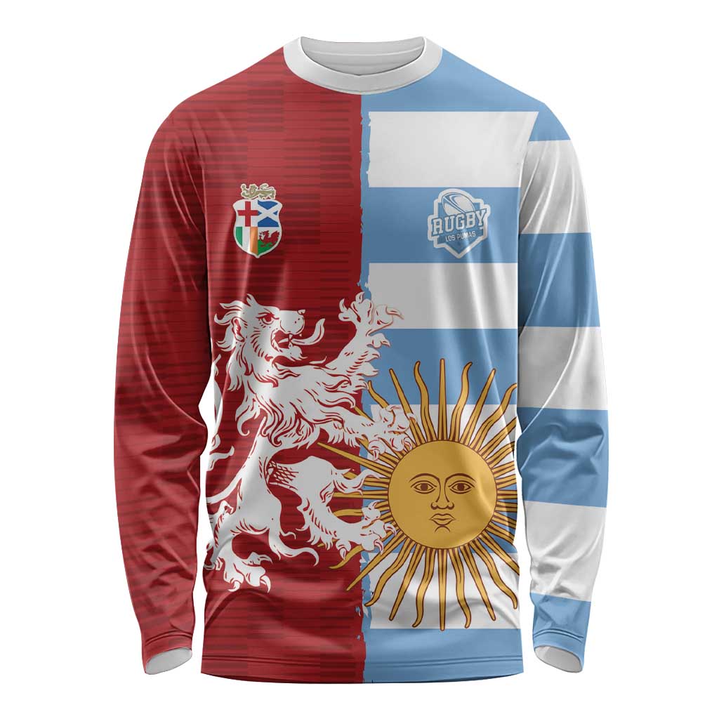 Custom British Lions Argentina Long Sleeve Shirt Unique Style - Wonder Print Shop