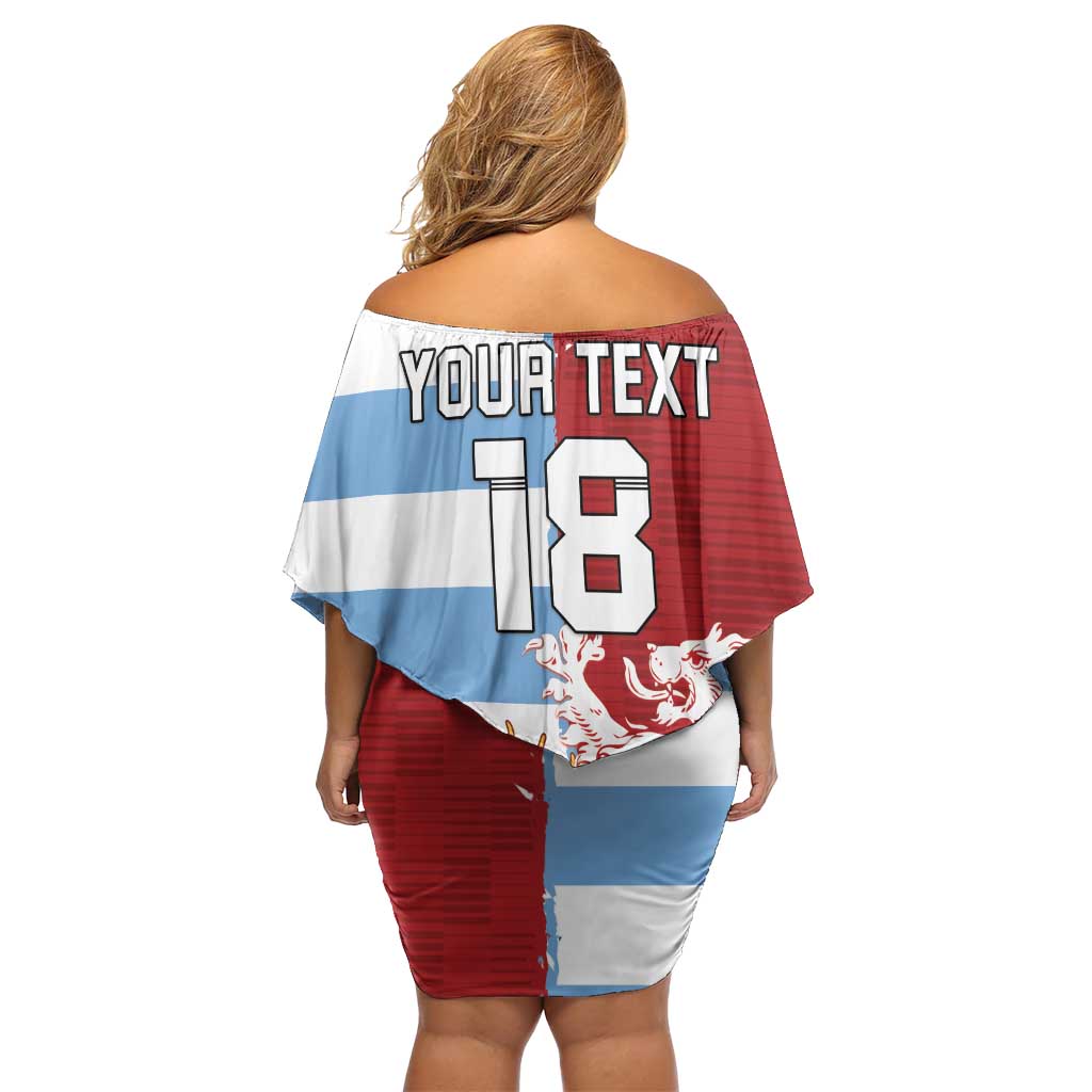 Custom British Lions Argentina Off Shoulder Short Dress Unique Style - Wonder Print Shop