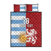 Custom British Lions Argentina Quilt Bed Set Unique Style - Wonder Print Shop