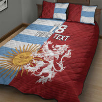 Custom British Lions Argentina Quilt Bed Set Unique Style - Wonder Print Shop