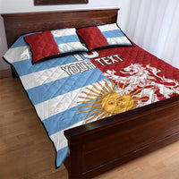 Custom British Lions Argentina Quilt Bed Set Unique Style - Wonder Print Shop
