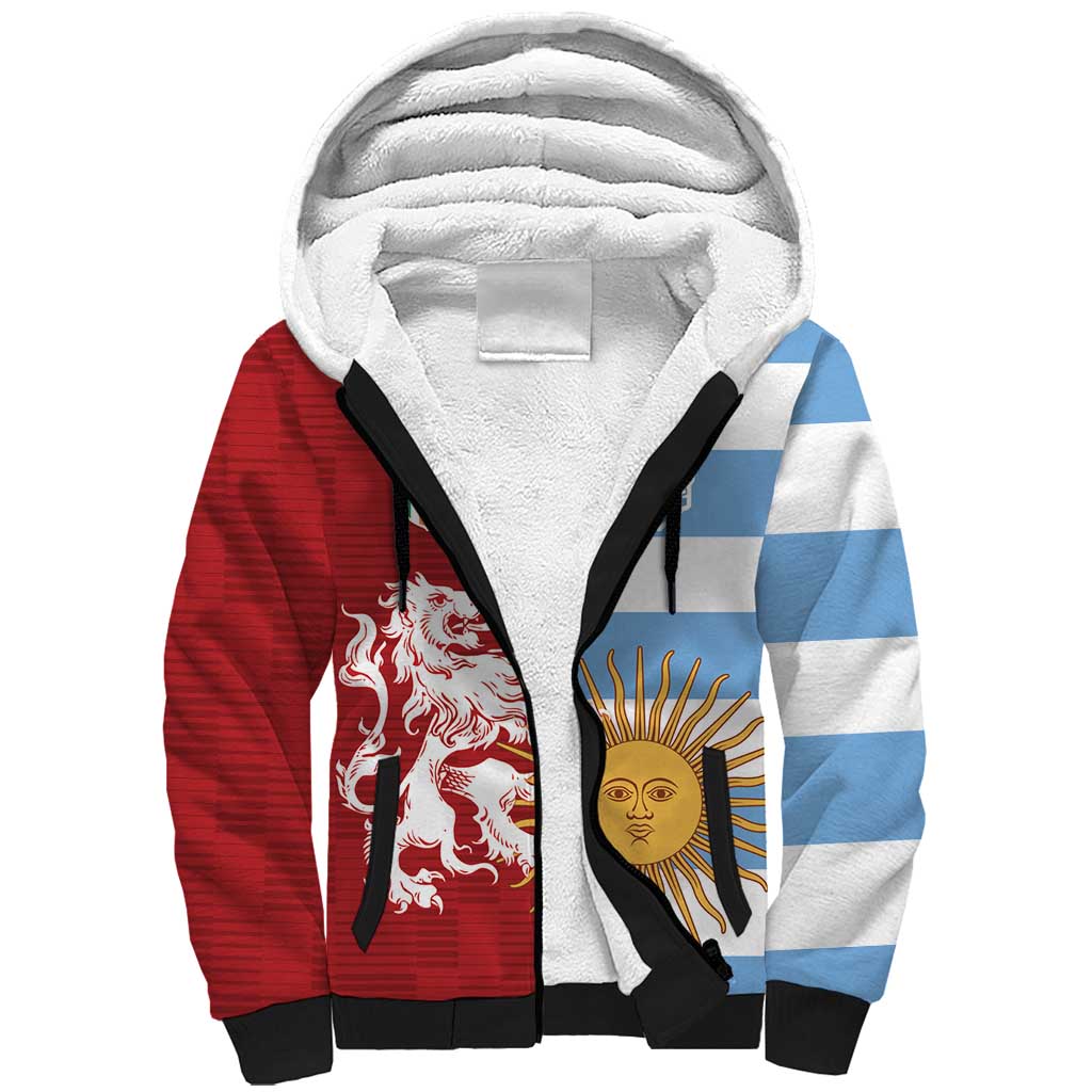 Custom British Lions Argentina Sherpa Hoodie Unique Style - Wonder Print Shop