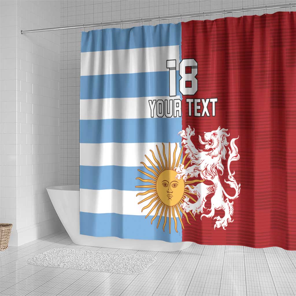 Custom British Lions Argentina Shower Curtain Unique Style - Wonder Print Shop
