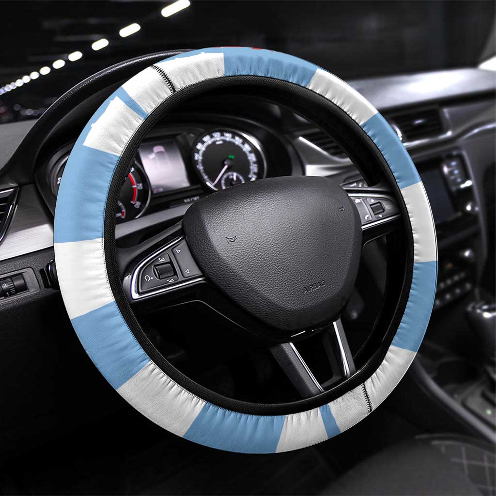 British Lions Argentina Steering Wheel Cover Unique Style - Wonder Print Shop