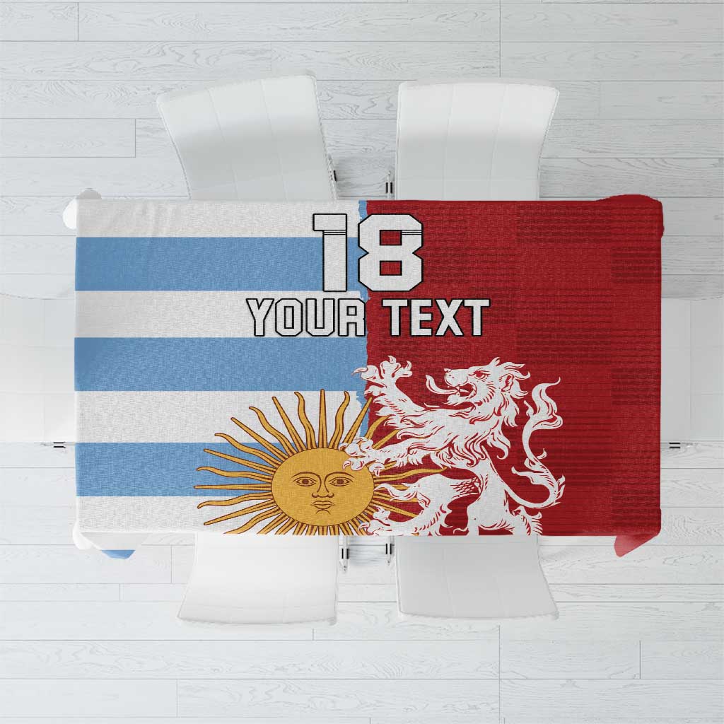 Custom British Lions Argentina Tablecloth Unique Style - Wonder Print Shop