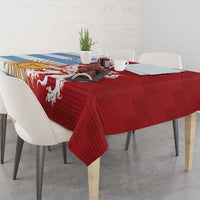 Custom British Lions Argentina Tablecloth Unique Style - Wonder Print Shop