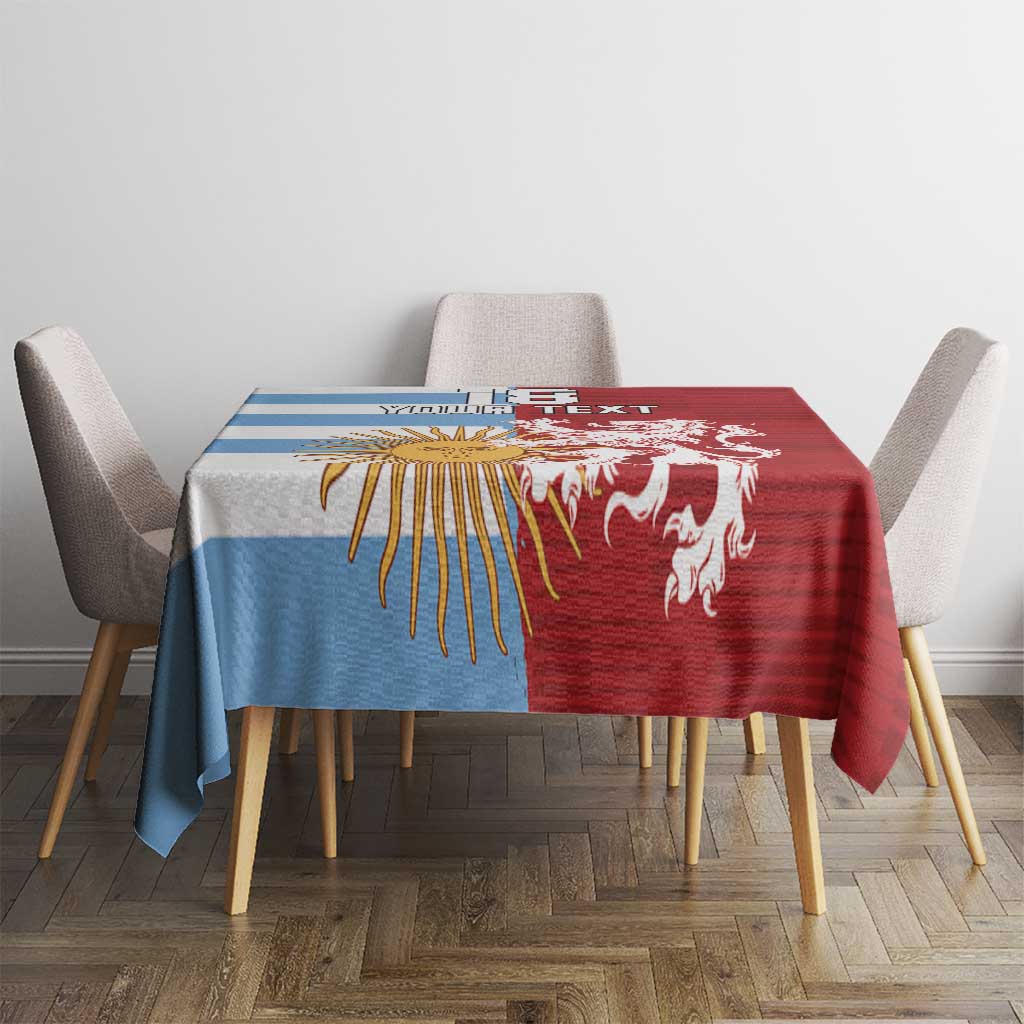 Custom British Lions Argentina Tablecloth Unique Style - Wonder Print Shop