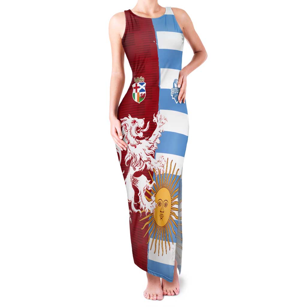 Custom British Lions Argentina Tank Maxi Dress Unique Style - Wonder Print Shop