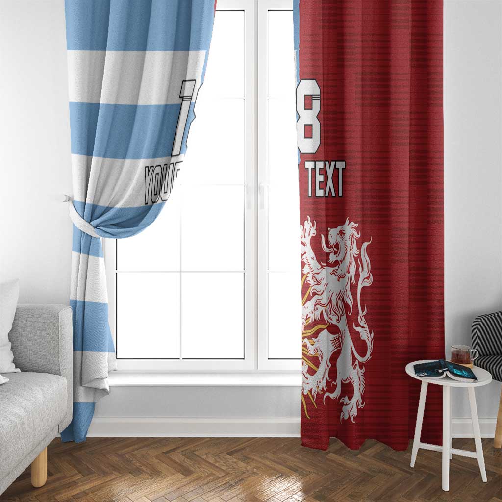 Custom British Lions Argentina Window Curtain Unique Style - Wonder Print Shop
