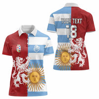 Custom British Lions Argentina Women Polo Shirt Unique Style - Wonder Print Shop